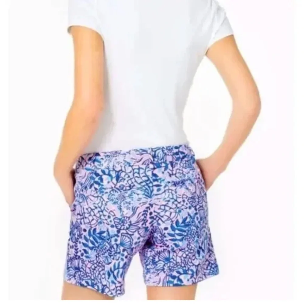 Lilly Pulitzer Jayne knit short Calla Lilly Pink High Tide Good Vibes size 8 NWT